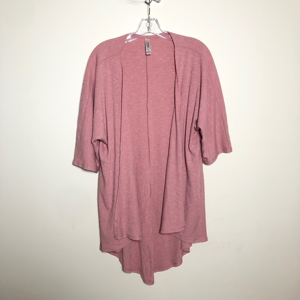 Lularoe Lindsay Pink Cardigan Size S